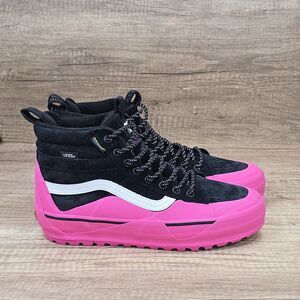 VANS Sk8-Hi MTE-2 Womens Size 8 Black Pink Suede Sneaker Hiking Shoes NEW